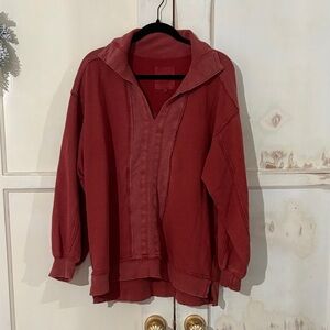 Aerie Red Sweatshirt